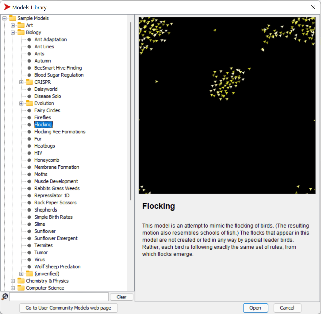 NetLogo Models Library